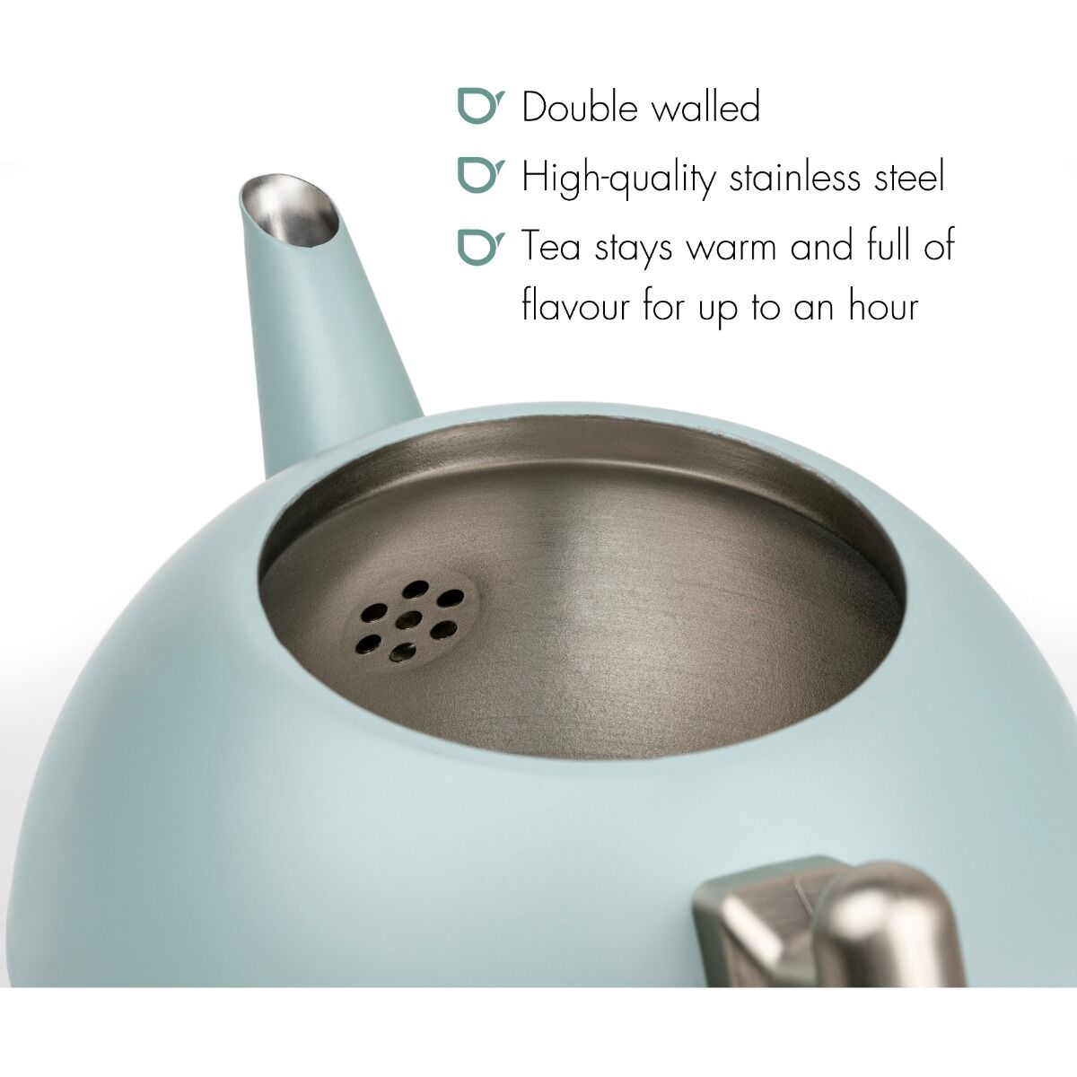 BREDEMEIJER Teapot Duet Bella Ronde 1.2L Light Blue