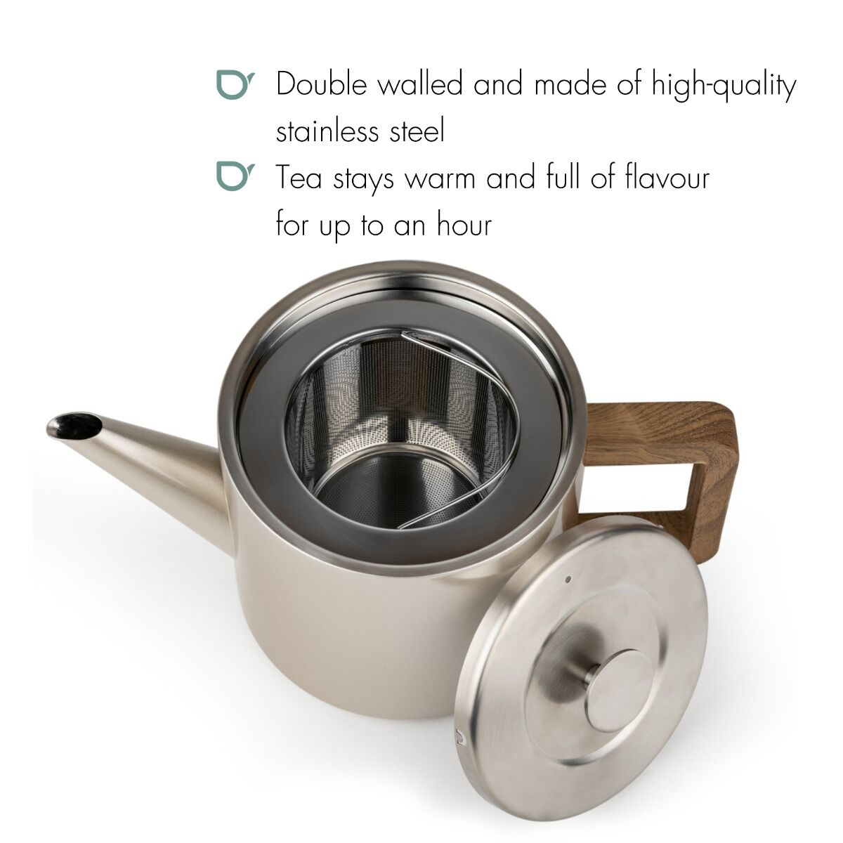 BREDEMEIJER Teapot Duet Design Narvik 1.1L champagne