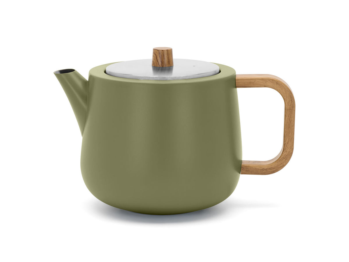 BREDEMEIJER Teapot Duet Design Facet 1.1L Khaki Green