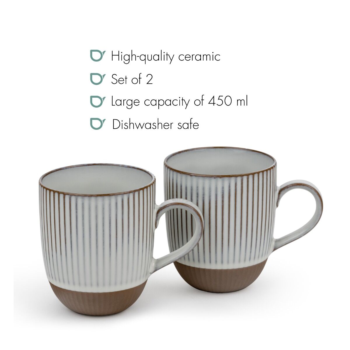 BREDEMEIJER Tea mug Ingo s/2