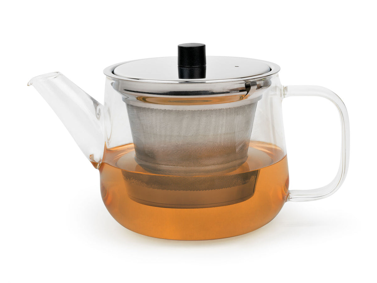 BREDEMEIJER Teapot Merano 1.1L glass with filter s/s