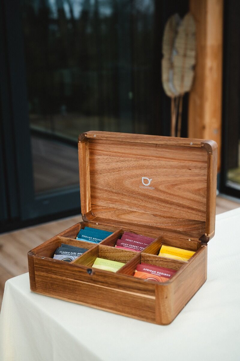 BREDEMEIJER Tea box with 6 compartments - Acacia