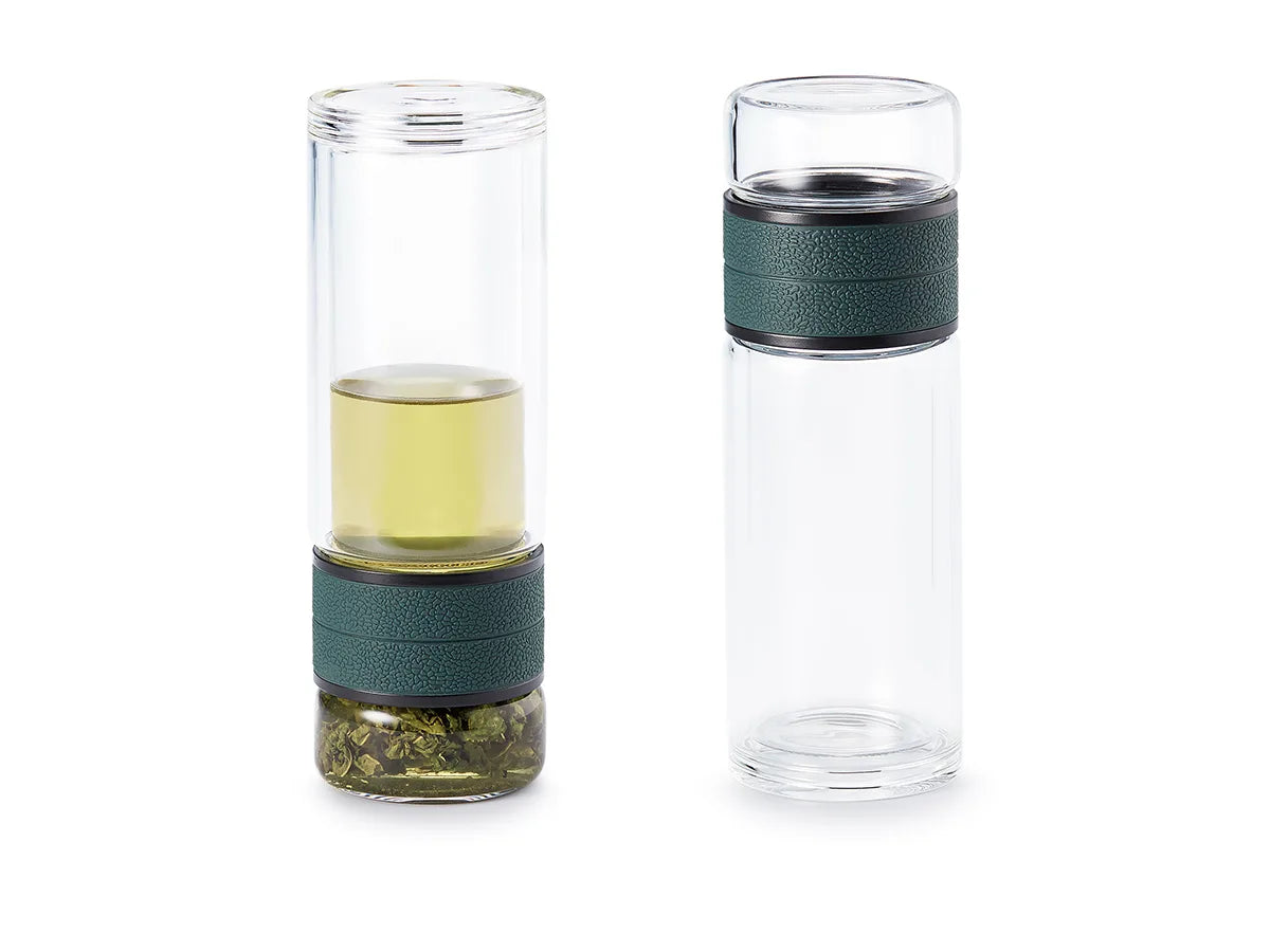 Teal Glass To Go Cup